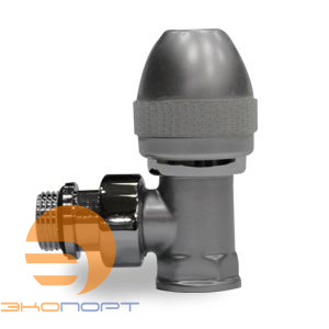 Вентиль угловой 1/2", серия Ovus, цвет серый матовый SR Rubinetterie