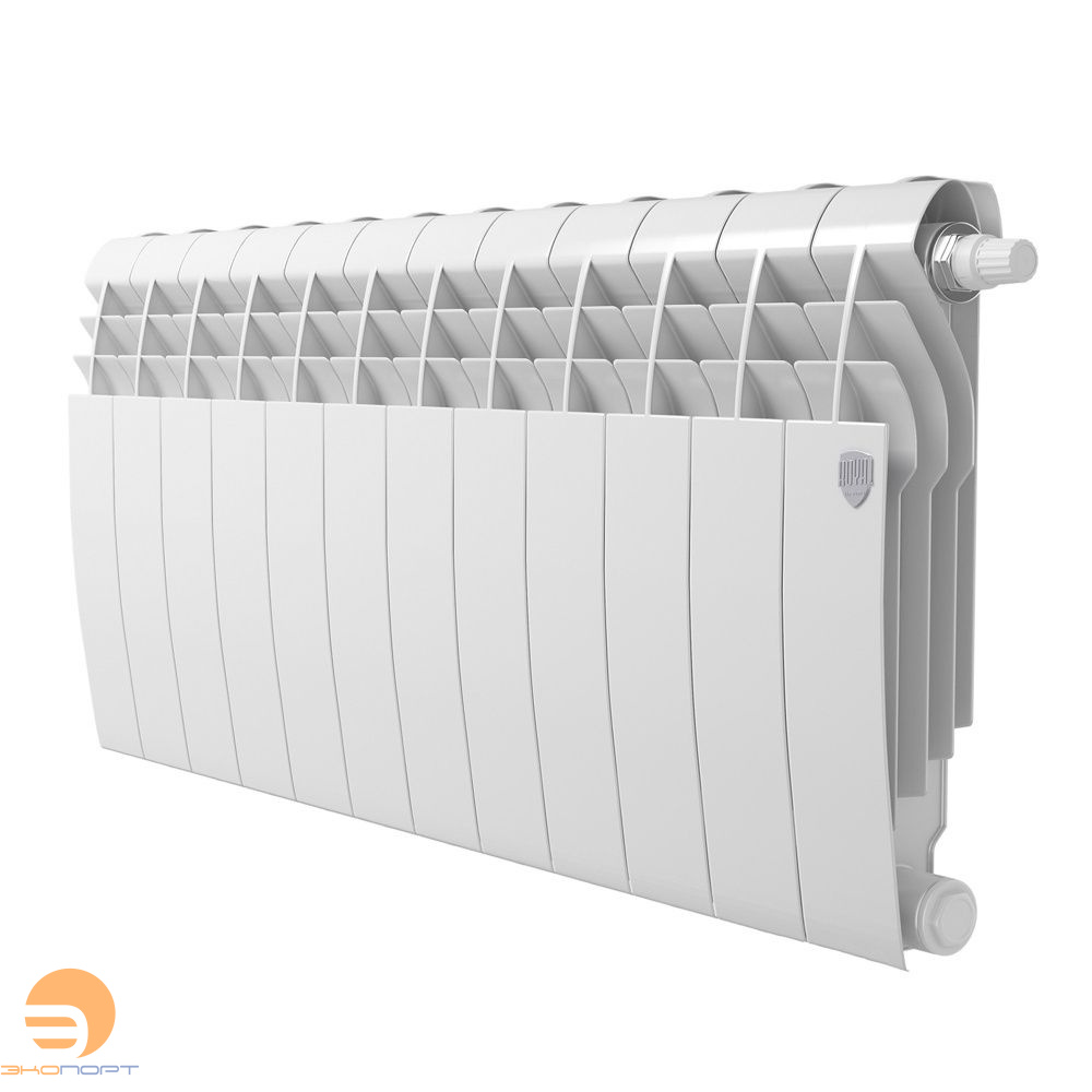 Радиатор биметаллический BiLiner Bianco 350/87 12 секций (белый) Royal Thermo
