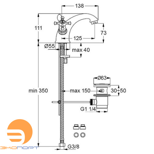 Смеситель для раковины Reflections IDEAL STANDARD