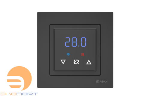 Терморегулятор с Wi-Fi черный Ridan Classy