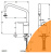 Смеситель д/кух. Cerasprint 2012 IDEAL STANDARD