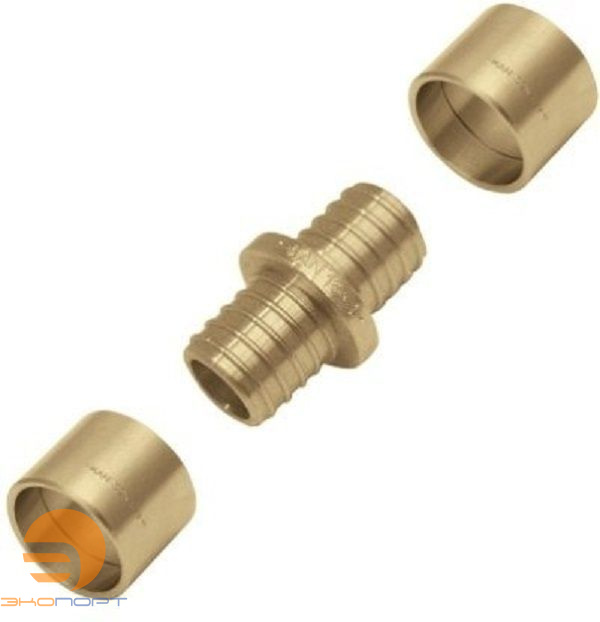 Соединитель 18*2/18*2,5 Push двухсторонний латунный KAN-therm