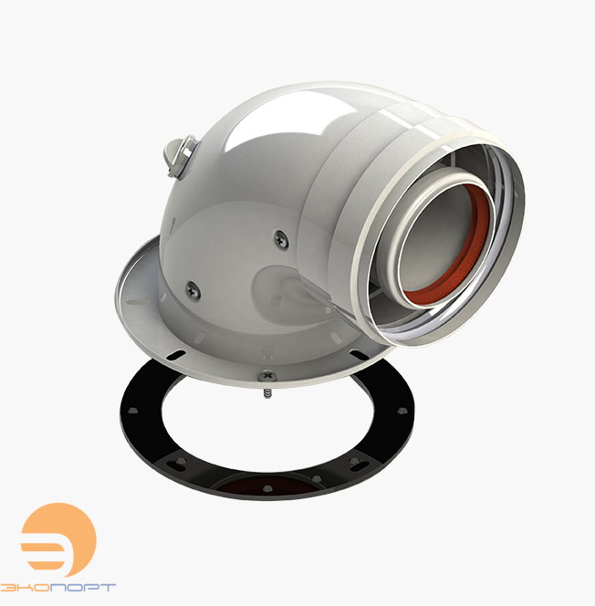 Колено подключения коаксиальное DN60/100 (Bosch/Buderus)