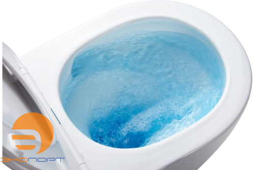 Унитаз подвесной безободковый TERAMO (округлый) "Торнадо", антивсплеск, сидение микролифт AZARIO