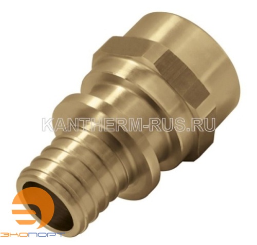 Соединитель 18*2,5 G3/4" ВР латунный Push  с манжетой KAN-therm
