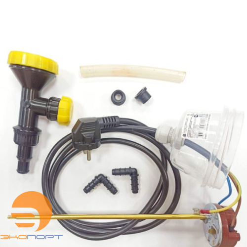 Бак д/душа с подогревом 240 л (чёрный) 950х950х440  Aquatech
