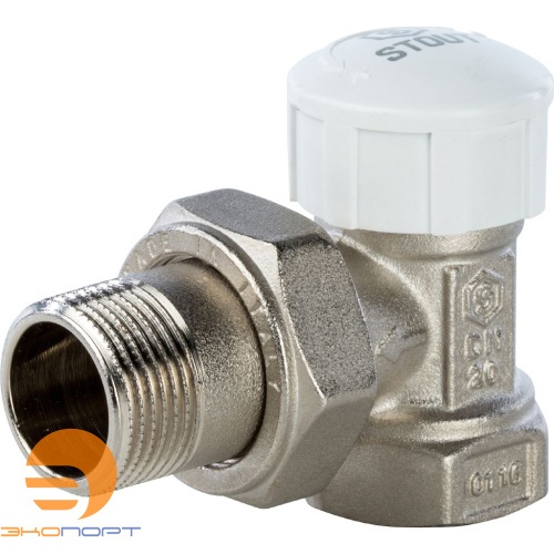 Клапан термостатический, угловой 3/4 STOUT