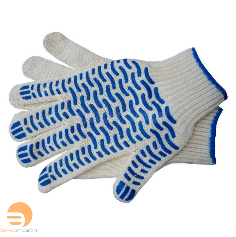 Перчатки х/б 10 кл. 70 гр. с ПВХ белые ГМ-100