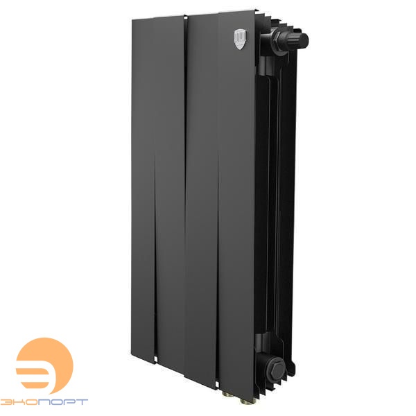 Радиатор биметаллический PianoForte Noir Sable VDR80 500/100   4 секций Royal Thermo																								