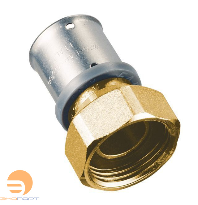 Переходник с накидной гайкой 16х3/4 латунь, пресс FAR