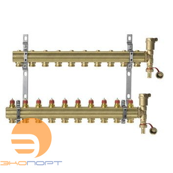 Комплект коллекторов FHF-10 set  вент. вставки латунь 