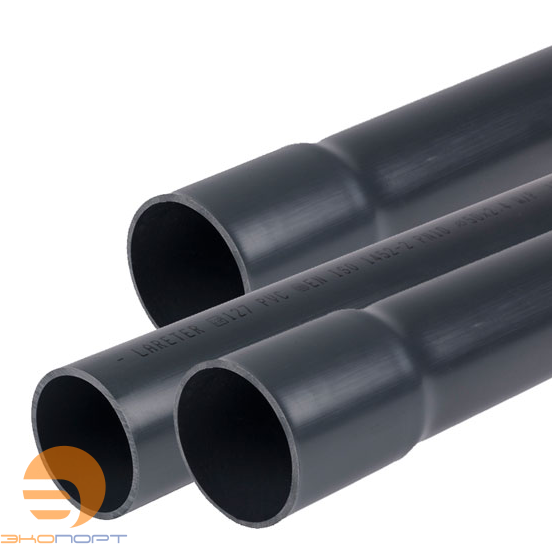 Труба PVC-U (50) PN10 (L=5 m), s=2.4мм, LARETER