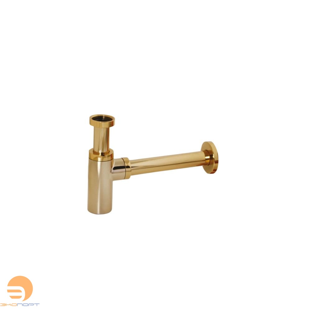 Сифон для раковины латунь ЗОЛОТО, CREAVIT