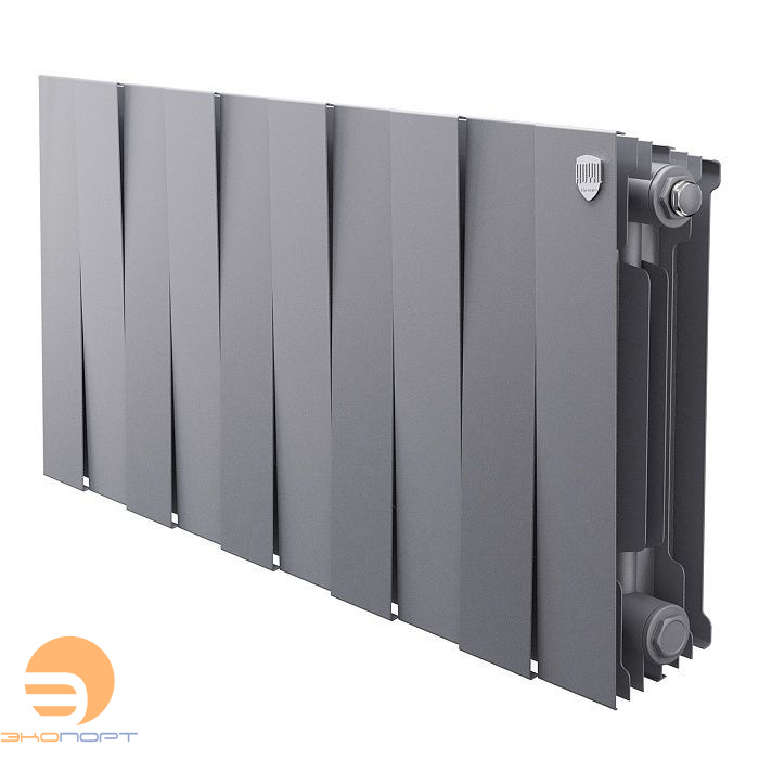 Радиатор биметал.PianoForte Silver Satin 300/100 (116Вт) 10 секций Royal Thermo