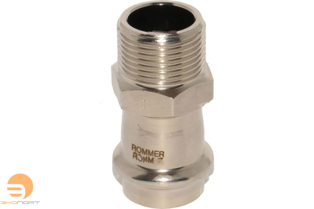 Переходник 15х1/2 НР нерж. Rommer