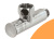 Кран угловой, колпачок 1"х3/4" г/ш SMART/Компл ПАРА