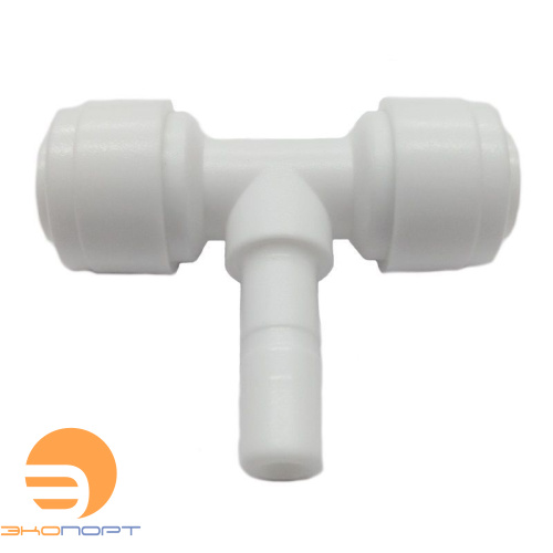 Тройник JG 1/4"-1/4"-1/4" трубка-стержень-трубка, SBT Гейзер
