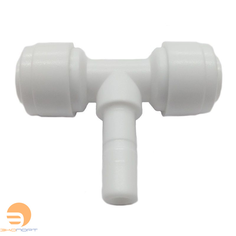 Тройник JG 1/4"-1/4"-1/4" трубка-стержень-трубка, SBT Гейзер