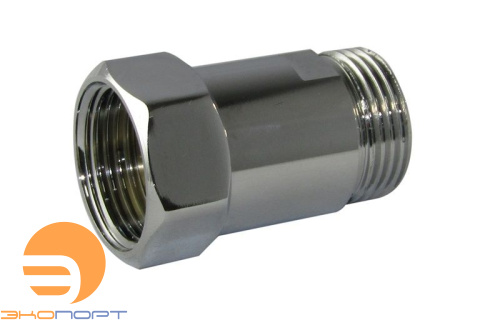 Сгон прямой (американка) для полотенцесушителя 1 х 1/2 ВН ХРОМ (SANITAN) SMART