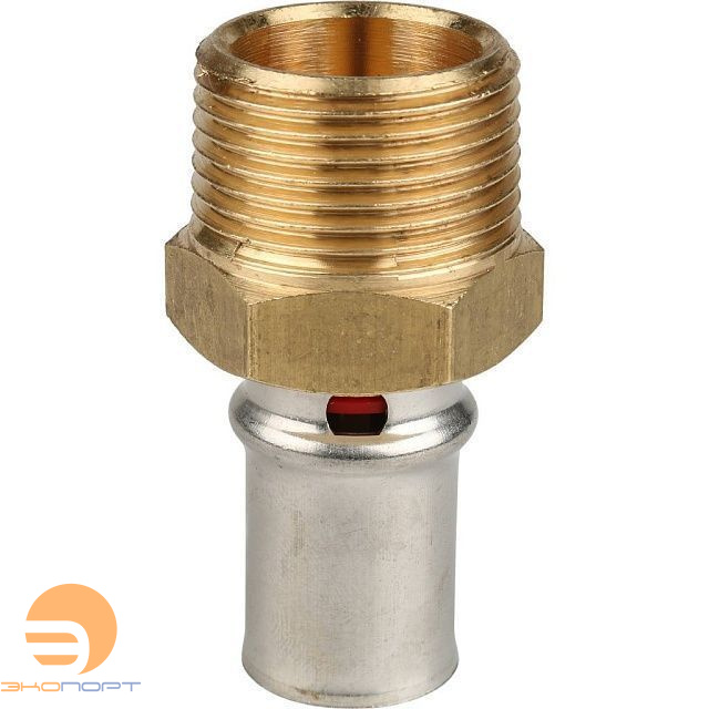 Муфта 16х3/4 НР латунь пресс Stout