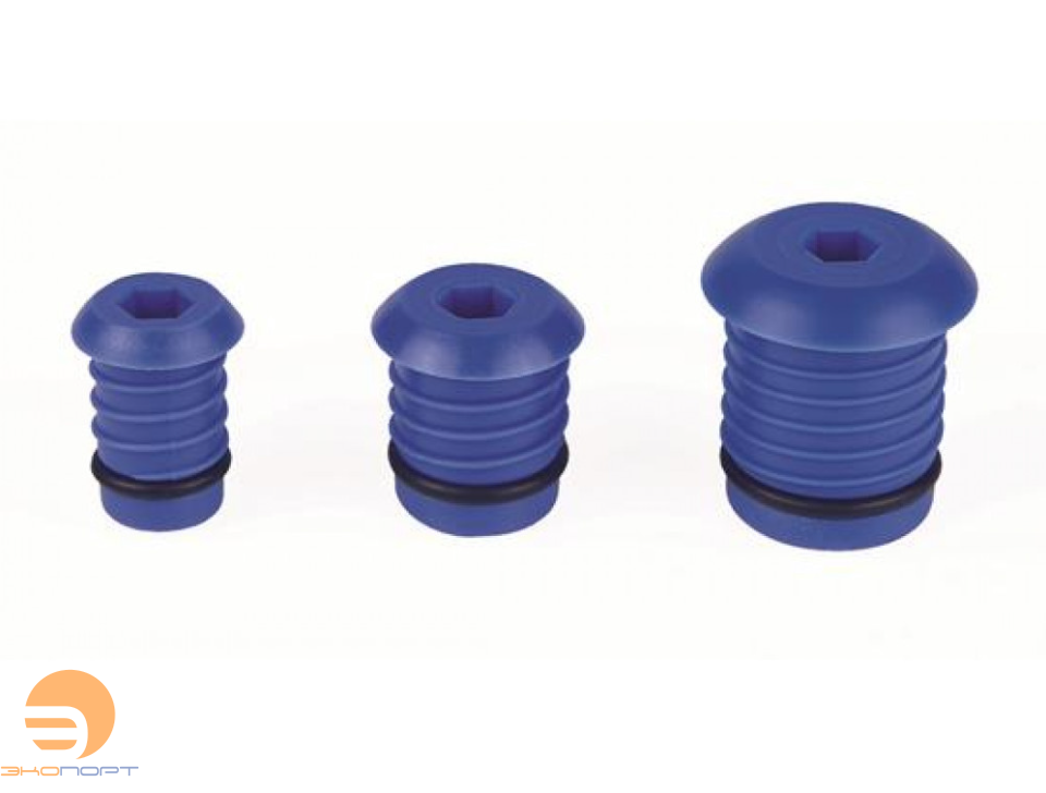 Тестовая заглушка для труб Ду 26мм, синяя