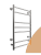 Полотенцесушитель L neo 60/50 см Электрический хром (1"-1/2" К диммер Полированный) , ДВИН
