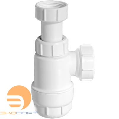 Сифон бутыл. (1 1/4"х40мм) без выпуска  McAlpine