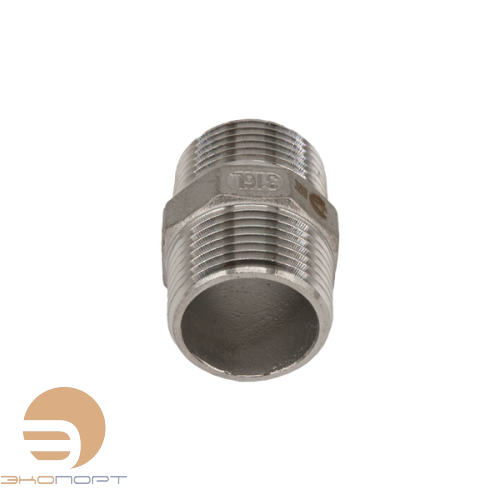 Ниппель НН 3/4" PN16  нерж. сталь AISI316