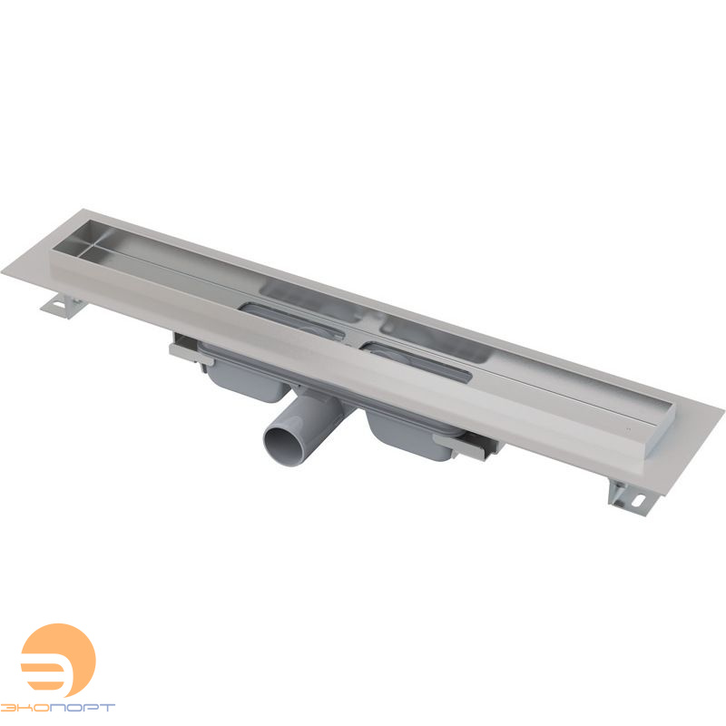 Водоотводящий желоб с порогами для цельной решетки   из нерж. 950 мм ALCA PLAST