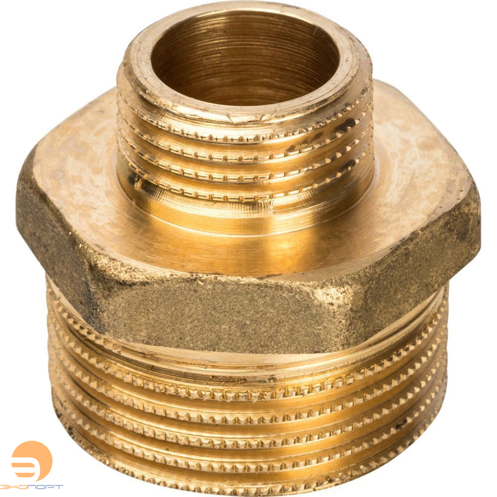 Ниппель НР-НР   1х1/2 латунь) STOUT