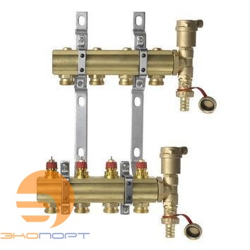 Комплект коллекторов  FHF-4 set вент. вставки латунь