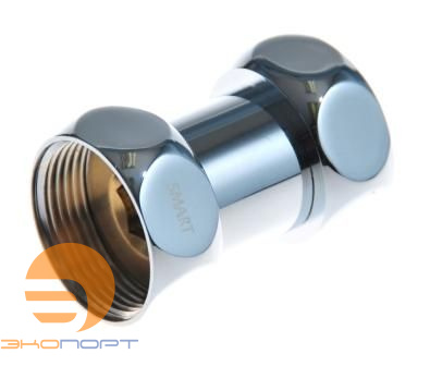 Сгон прямой (американка) для полотенцесушителя 1 х 1 ВВ ХРОМ SMART