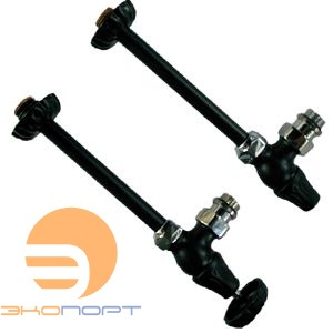 Комплект вентилей с трубками 1/2" угловой, Черный матовый, серия "Old Style" SR Rubinetterie