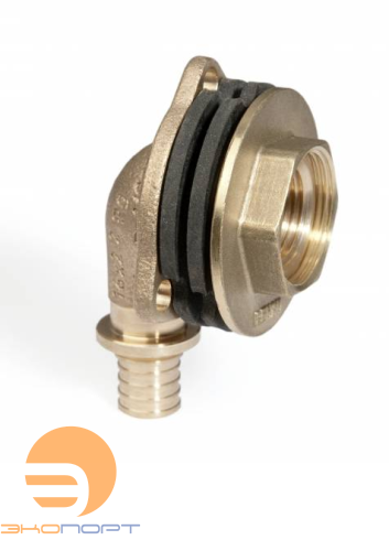 Угольник 16 - Rp 1/2" х 18 латунь,для подсоед. сливного бочка rautitan MX Reha