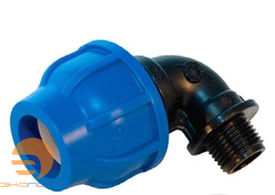 Отвод НР 25х1" PN10 ПНД