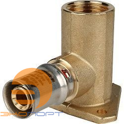 Угольник настенный с креплением удл. 16-1/2 металлопластик Stout