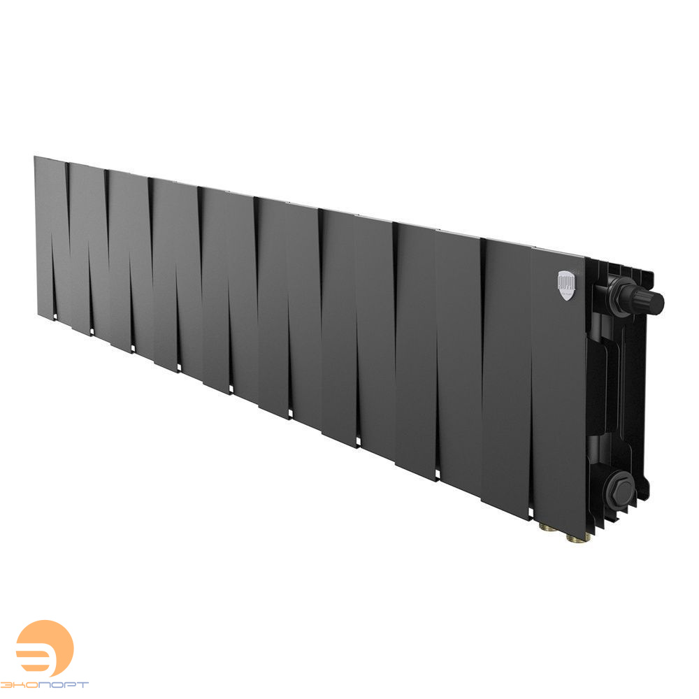 Радиатор биметаллический PianoForte Noir Sable VDR 200/100  18 секций  Royal Thermo
