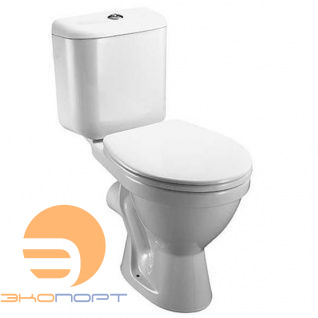 Комплект унитаза напольного с бачком и крышкой Lyra / Тосно JIKA ((2423.6.000.242.1(9)+9251.5.300.000.1(063.9) / (8925153000639))