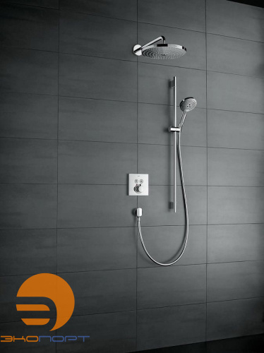 Термостат с двумя запорными вентилями Select Highflow, HANSGROHE