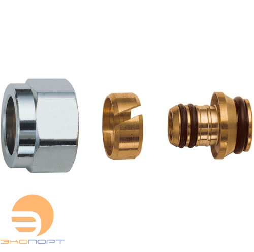 Соединение 16х2,0-16х2,0 со стяжным кольцом  FF-therm FH, евроконусFrankische