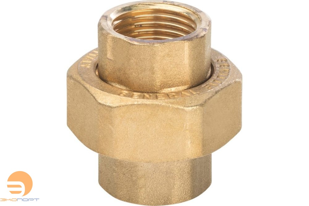 Сгон прямой (американка) 2" (латунь) ВВ STOUT