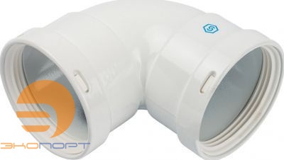 Элемент дымохода отвод 90° м/м DN80 (алюминий) STOUT