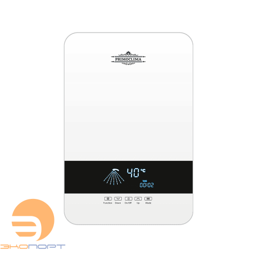 Водонагреватель проточный AQUA 10 кВт, 380 В, серебристый PRIMOCLIMA