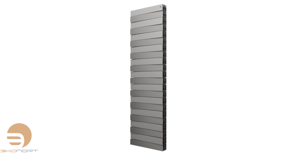 Радиатор биметаллический PianoForte TOWER 300 22 секц. Silver Satin Royal Thermo