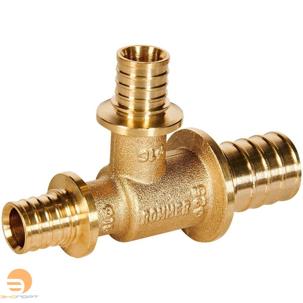 Тройник переходной 25-16-16 латунь Rommer