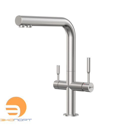 Смеситель для кухни EXPERT (высокий) с подключ. к фильтру, нерж. сталь, LEMARK