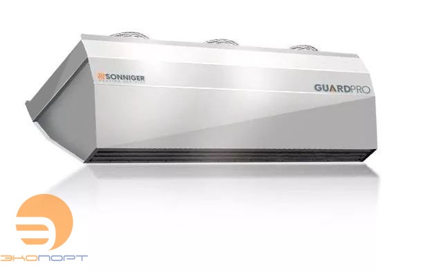 Воздушно-тепловая завеса с водяным нагревом мод. GUARDPRO 150W, корпус из нержавеюющей стали 
