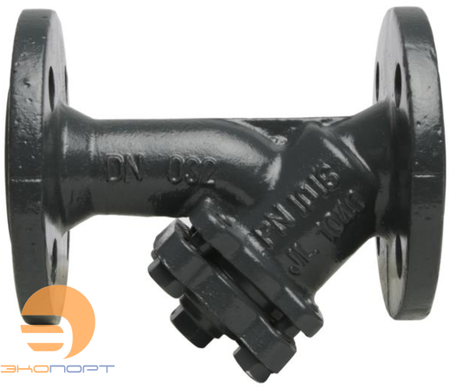 Фильтр сетчатый FVF Ду 100 Ру16 чугунный, фланцевый, с пробкой