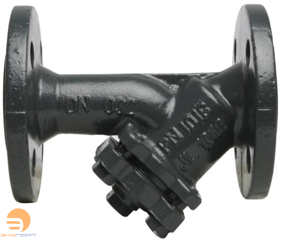 Фильтр сетчатый FVF Ду 100 Ру16 чугунный, фланцевый, с пробкой