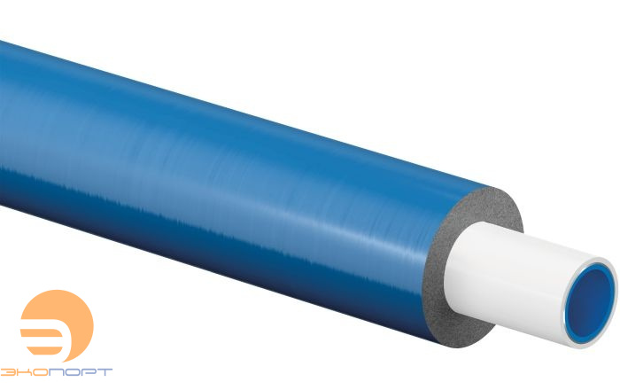 Труба Uponor  UNI PIPE PLUS в синей теплоизоляции 16x2,0, 100 м (кратно бухте)